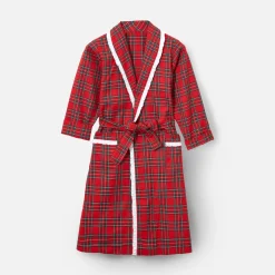 Women Mrs. Alice Alice Nightdresses|Children's Red Tartan Frilled Dressing Gown