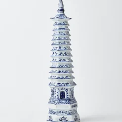 Mrs. Alice Pagodas & Lanterns|Chinoiserie Porcelain Pagoda