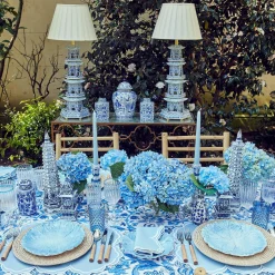 Mrs. Alice Pagodas & Lanterns|Chinoiserie Porcelain Pagoda
