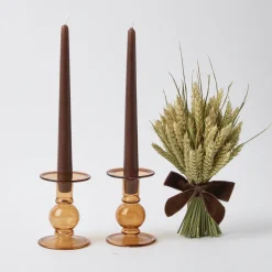 Mrs. Alice Candles|Chocolate Brown Candles (Set Of 8)