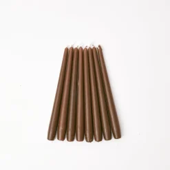 Mrs. Alice Candles|Chocolate Brown Candles (Set Of 8)