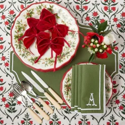 Mrs. Alice Tablecloths|Christmas Garland Tablecloth