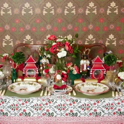 Mrs. Alice Tablecloths|Christmas Garland Tablecloth
