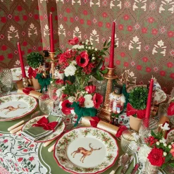 Mrs. Alice Tablecloths|Christmas Garland Tablecloth