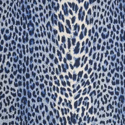 Mrs. Alice Serena Fresson Fabrics|Cobalt Blue Leopard Fabric