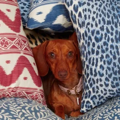 Mrs. Alice Serena Fresson Fabrics|Cobalt Blue Leopard Fabric