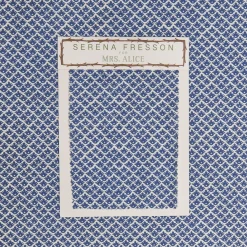 Mrs. Alice Serena Fresson Fabrics|Cobalt Blue Lotus Flower Fabric