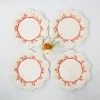 Mrs. Alice Crockery Sets|Coral Dinner Plates (Set Of 4)