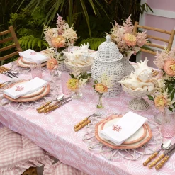 Mrs. Alice Napkins|Coral Linen Napkins (Set Of 4)