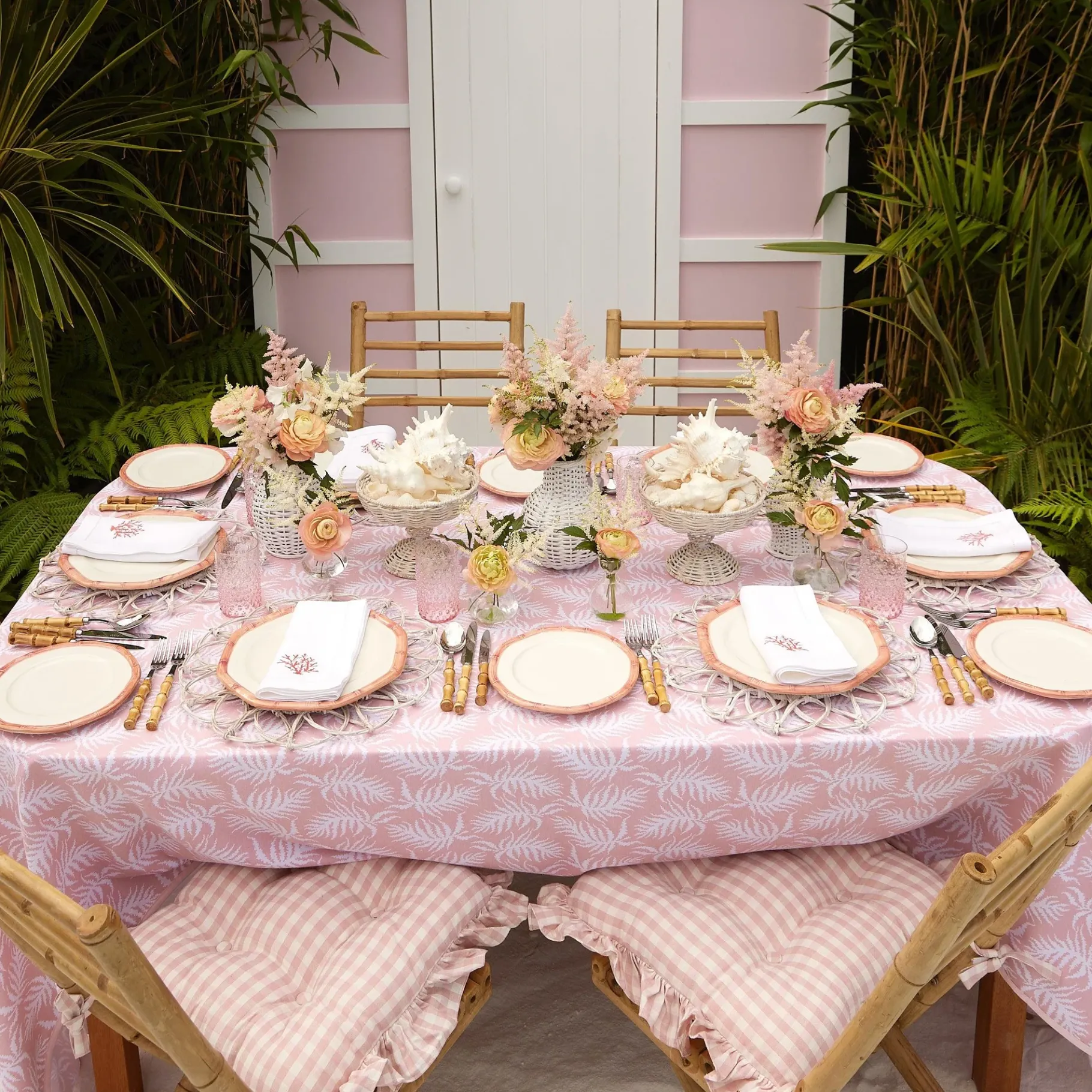 Mrs. Alice Napkins|Coral Linen Napkins (Set Of 4)