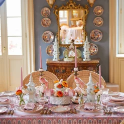 Mrs. Alice Glasses|Coral Tulip Water Glass (Set Of 4)