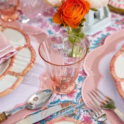 Mrs. Alice Glasses|Coral Tulip Water Glass (Set Of 4)