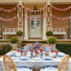 Mrs. Alice Napkins|Coronation Blue Linen Napkins (Set Of 4)