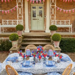 Mrs. Alice Napkins|Coronation Blue Linen Napkins (Set Of 4)