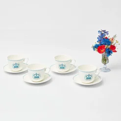 Mrs. Alice Teaware|Coronation Breakfast Cup & Saucer (Set Of 4)