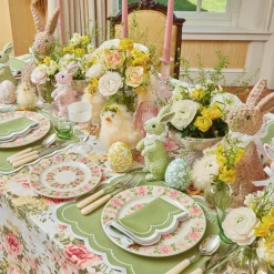 Mrs. Alice Starter Plates|Dahlia Garland Dinner & Starter Plates (Set Of 8)