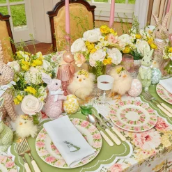 Mrs. Alice Dinner Plates|Dahlia Garland Dinner & Starter Plates (Set Of 8)