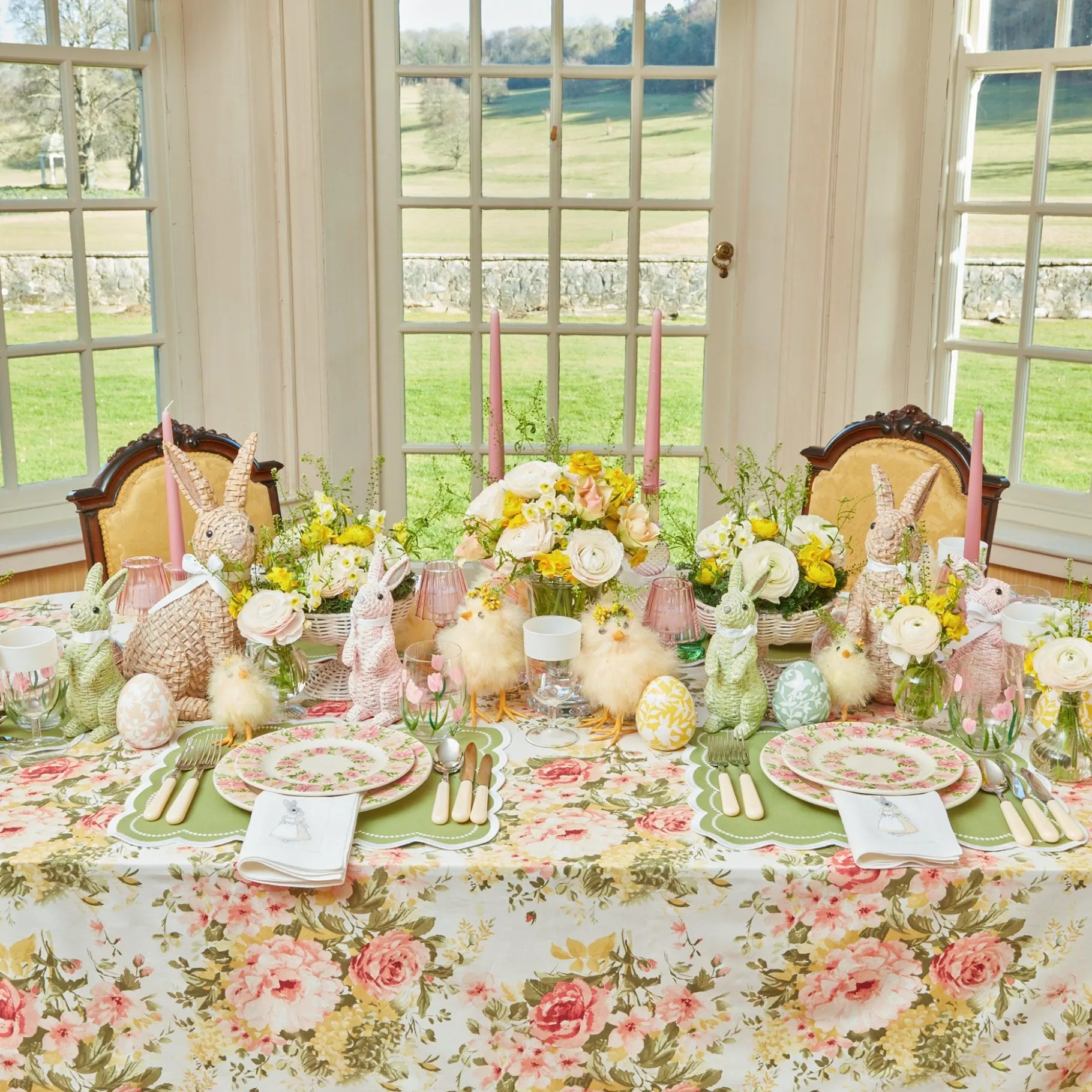 Mrs. Alice Crockery Sets|Dahlia Garland Dinner & Starter Plates (Set Of 8)