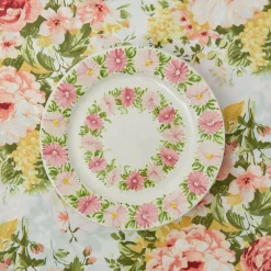 Mrs. Alice Dinner Plates|Dahlia Garland Dinner Plate