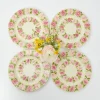 Mrs. Alice Crockery Sets|Dahlia Starter Plates (Set Of 4)