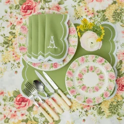 Mrs. Alice Starter Plates|Dahlia Starter Plates (Set Of 4)