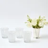 Mrs. Alice Glasses|Dappled White Water Glasses (Set Of 4)