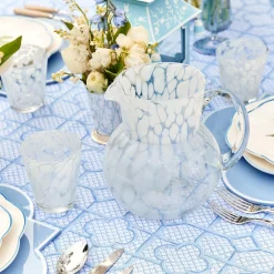 Mrs. Alice Glasses|Dappled White Water Glasses (Set Of 4)