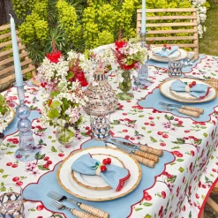 Mrs. Alice Candle Holders|Delphine Blue Candle Holders (Pair)