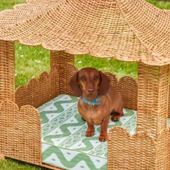 Mrs. Alice Rattan Furniture|Dorothy Pagoda Dog Bed