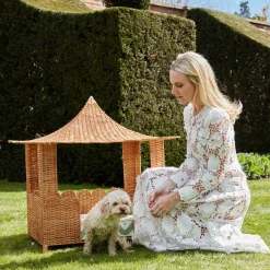 Mrs. Alice Rattan Furniture|Dorothy Pagoda Dog Bed