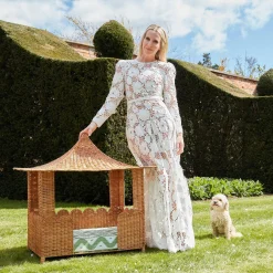 Mrs. Alice Rattan Furniture|Dorothy Pagoda Dog Bed