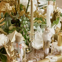 Mrs. Alice Candle Holders|Dotty Gold Candle Holder (Pair)