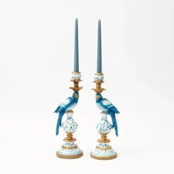 Mrs. Alice Candles|Dusty Blue Candles (Set Of 8)