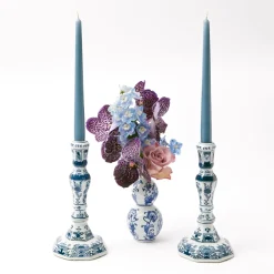 Mrs. Alice Candles|Dusty Blue Candles (Set Of 8)