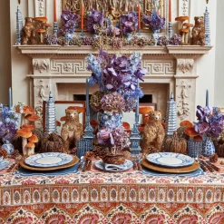 Mrs. Alice Candles|Dusty Blue Candles (Set Of 8)