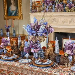 Mrs. Alice Candles|Dusty Blue Candles (Set Of 8)