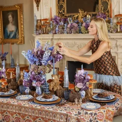 Mrs. Alice Candles|Dusty Blue Candles (Set Of 8)