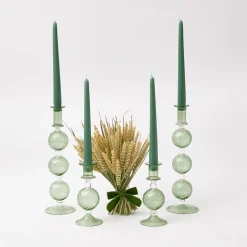 Mrs. Alice Candles|Dusty Green Candles (Set Of 8)