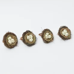 Mrs. Alice Napkin Rings, Bows & Wreaths|Easter Nest Napkin Rings (Set Of 4)