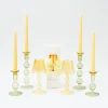 Mrs. Alice Candle Holders|Eden Green & Yellow Candlescape