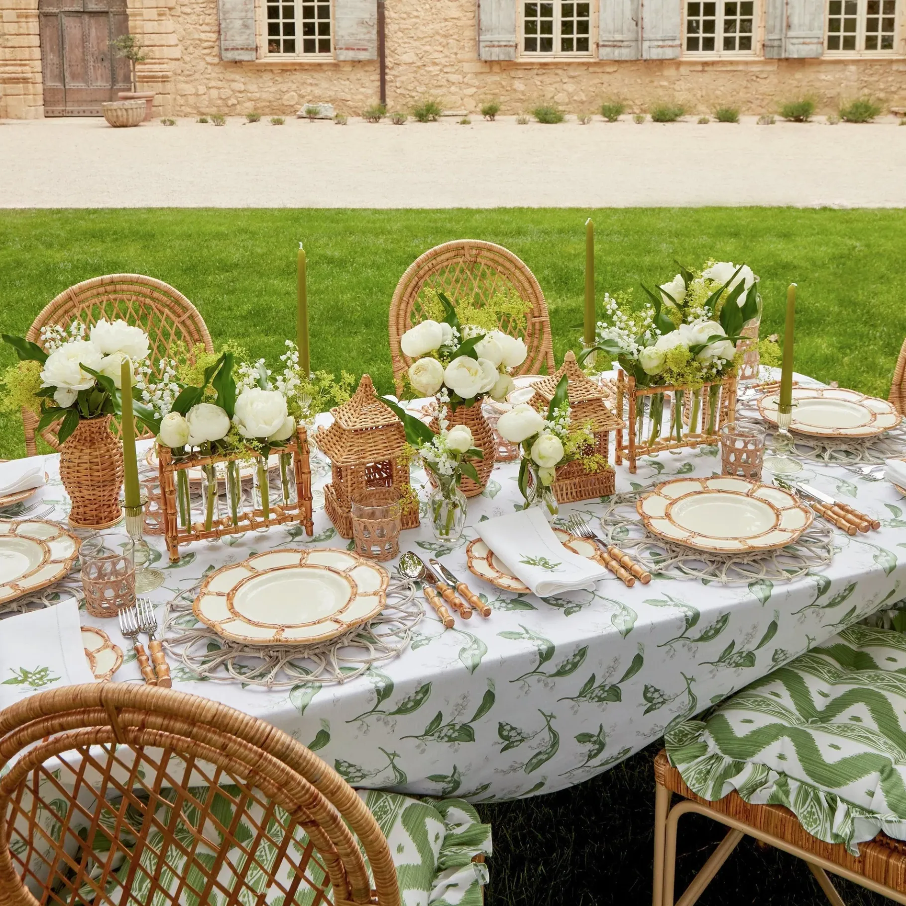 Mrs. Alice Candle Holders|Eden Green Candle Set (Apple Green)