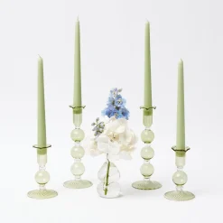 Mrs. Alice Candle Holders|Eden Green Candle Set (Spring Green)
