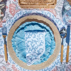 Mrs. Alice Napkins|Edie Blue Coral Napkins (Set Of 4)