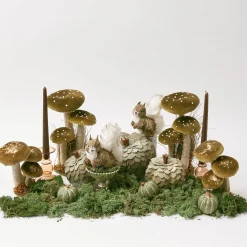 Mrs. Alice Candle Holders|Elise Small Amber Candle Holder (Pair)