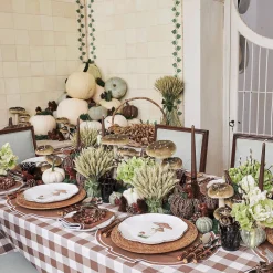 Mrs. Alice Candle Holders|Elise Small Amber Candle Holder (Pair)