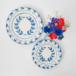 Mrs. Alice Dinner Plates|Elizabeth Garland Dinner & Starter Plates (Set Of 8)