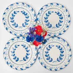 Mrs. Alice Dinner Plates|Elizabeth Garland Dinner Plates (Set Of 4)