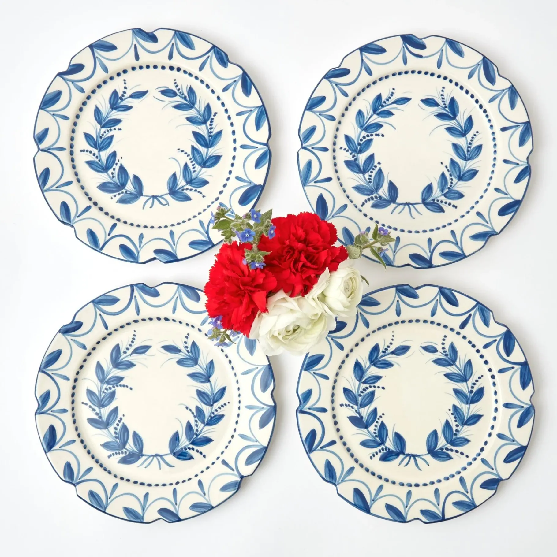 Mrs. Alice Crockery Sets|Elizabeth Garland Starter Plates (Set Of 4)