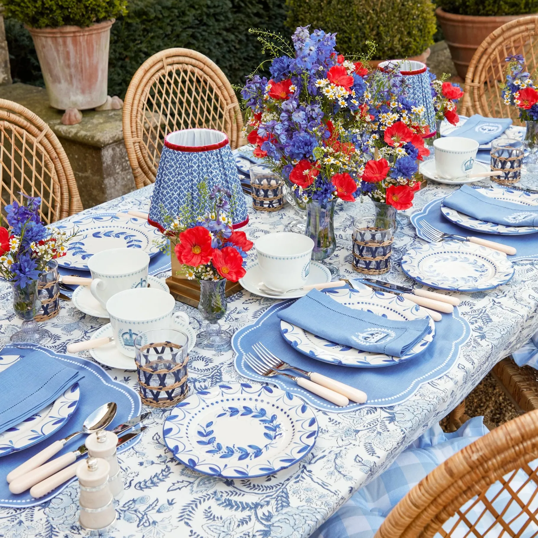 Mrs. Alice Crockery Sets|Elizabeth Garland Starter Plates (Set Of 4)