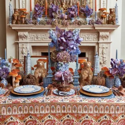 Mrs. Alice Candle Holders|Elodie Blue Candle Holders (Pair)